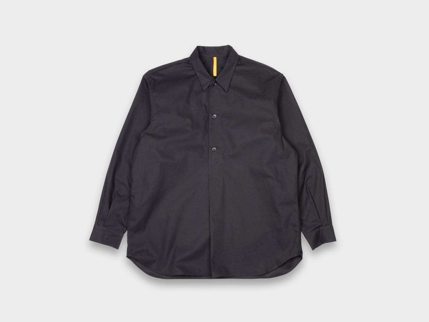 R0S2 "Pullover Shirt" Black Magic Gabardine