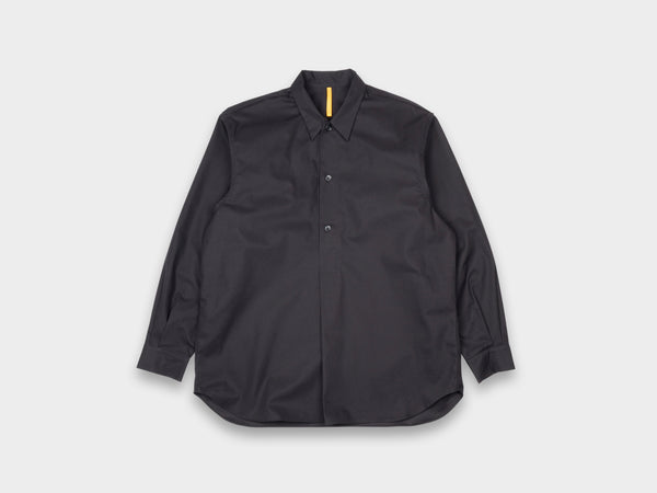 R0S2 "Pullover Shirt" Black Magic Gabardine