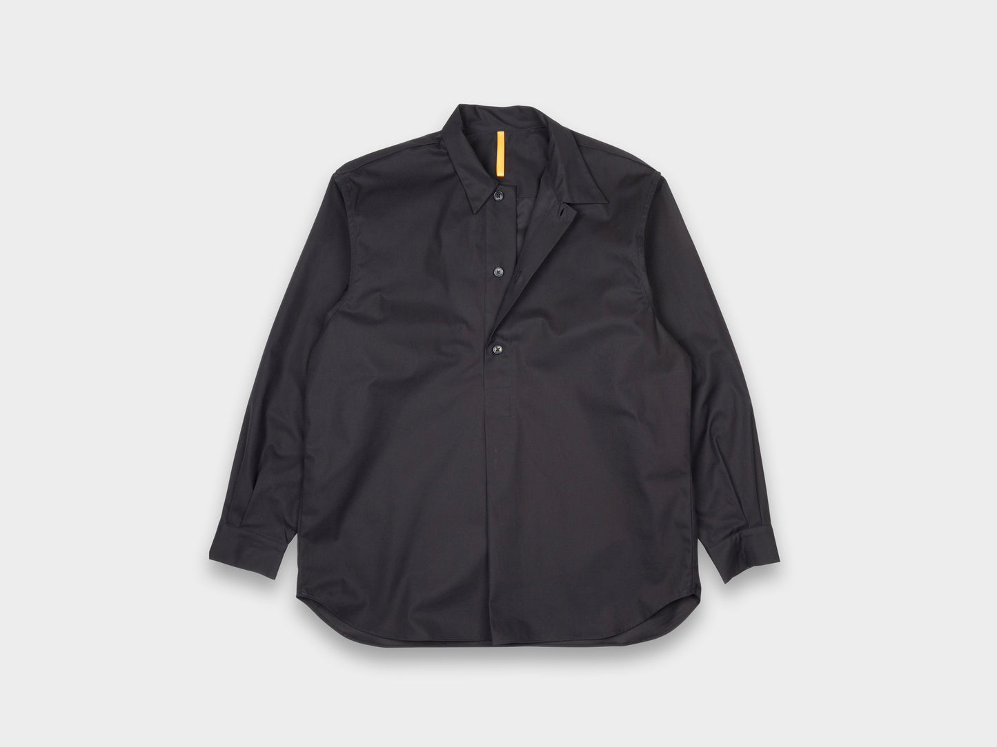R0S2 "Pullover Shirt" Black Magic Gabardine