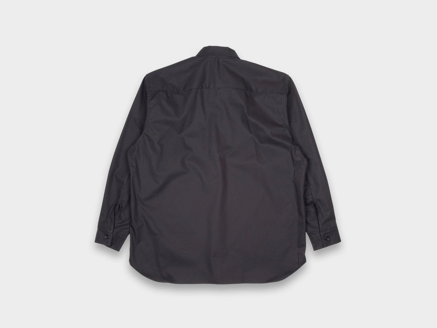R0S2 "Pullover Shirt" Black Magic Gabardine