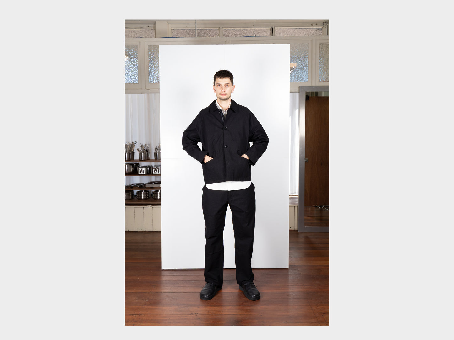 R0S3 "Boat Shirt" Black Wax