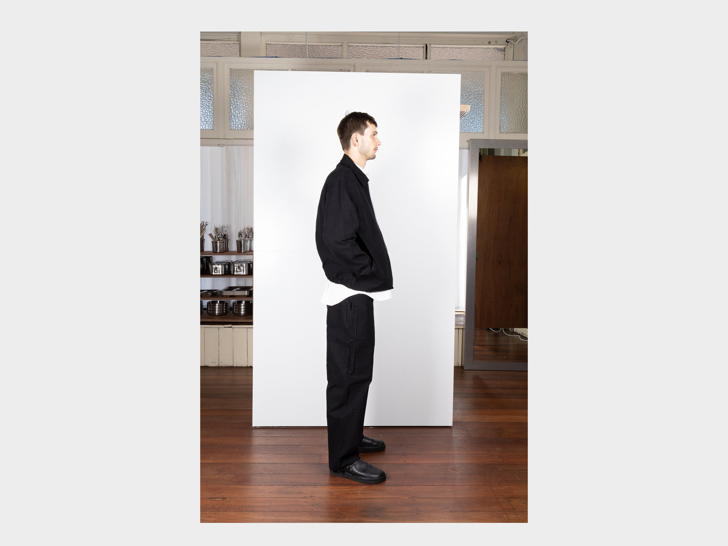 R0S3 "Scoop Shirt" Black Wax