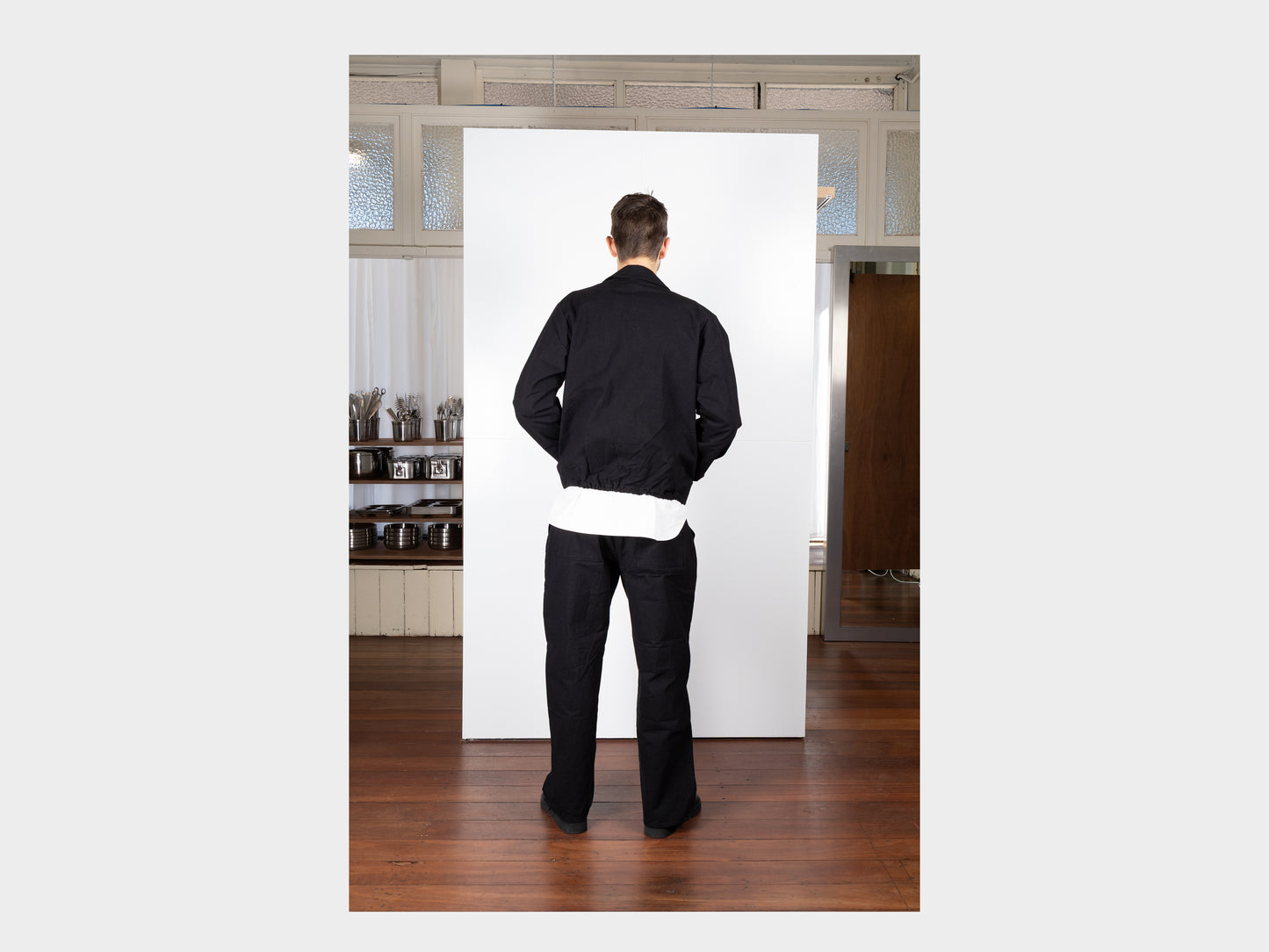 R0S3 "Scoop Shirt" Black Wax