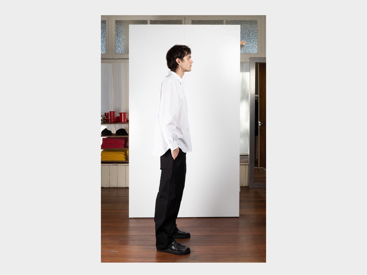 R0S8 "Weather Shirt" Double White Cordlane