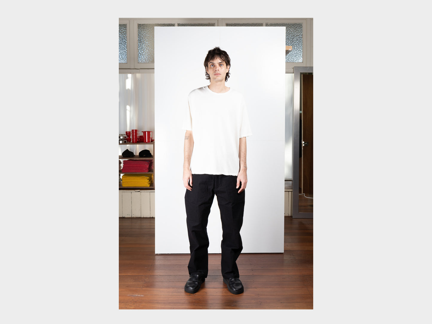 R0T5 "S/S Binder T-Shirt" White