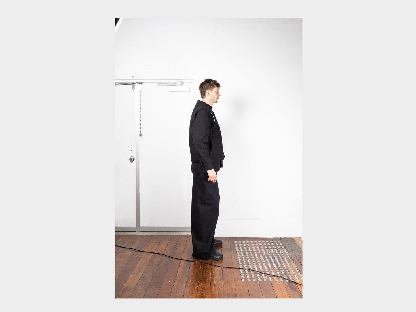 R19D5 "Down Shield Vest" Black Wax