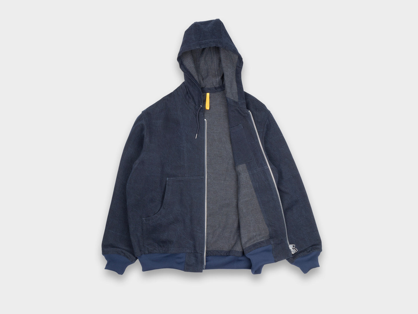 R20J3 "Jebok Parka" Blue Sumi Organic Denim