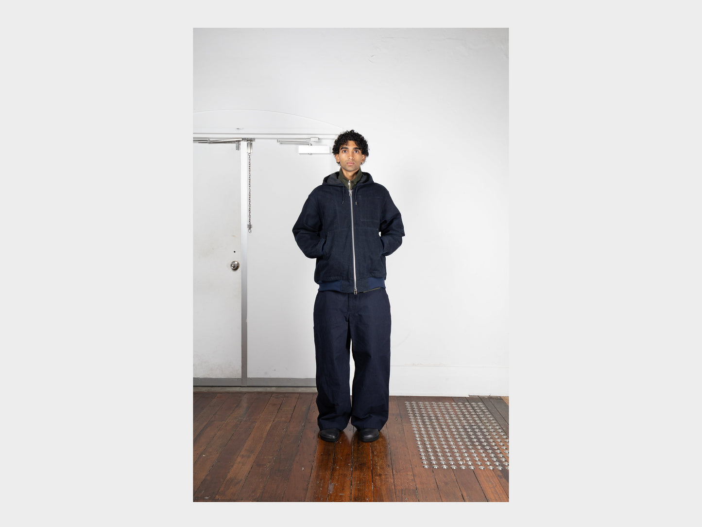 R20J3 "Jebok Parka" Blue Sumi Organic Denim