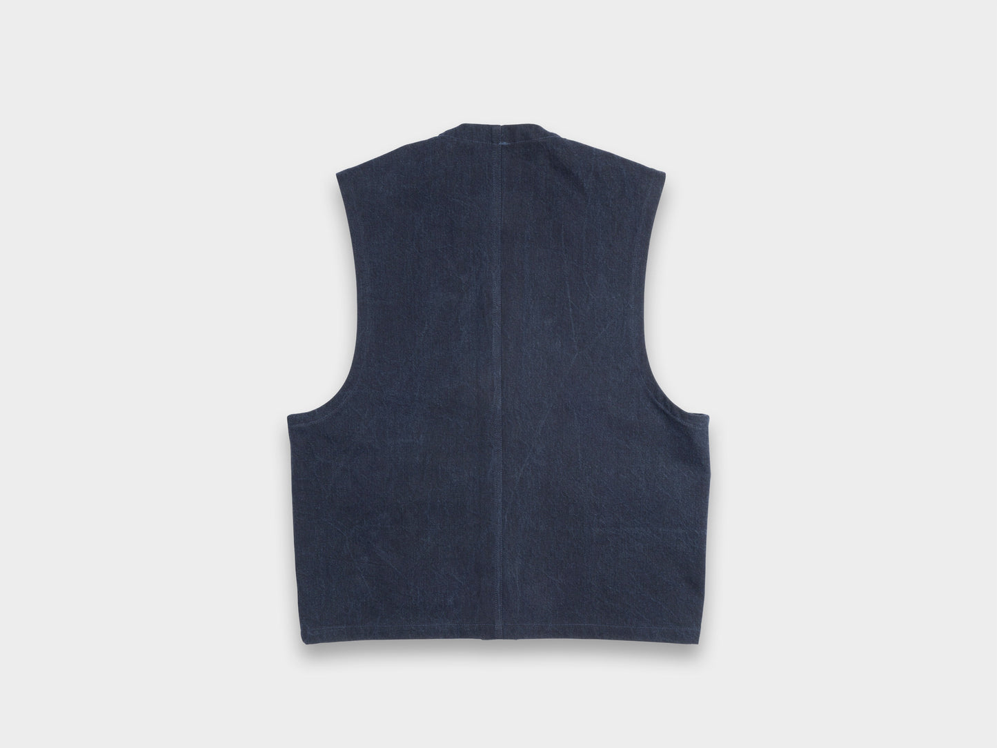 R20J5 "Jebok Vest" Blue Sumi Organic Denim
