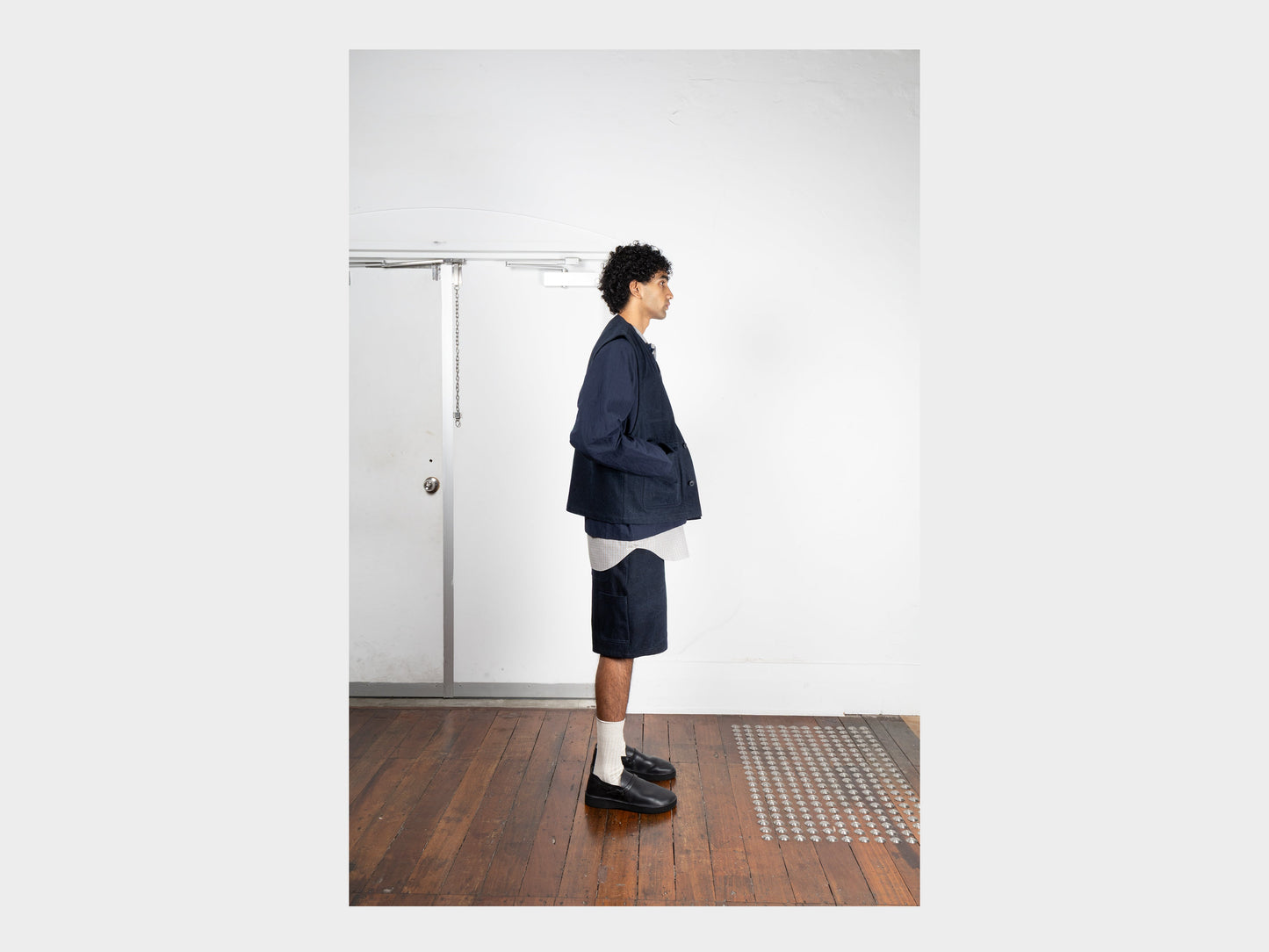 R20J5 "Jebok Vest" Blue Sumi Organic Denim