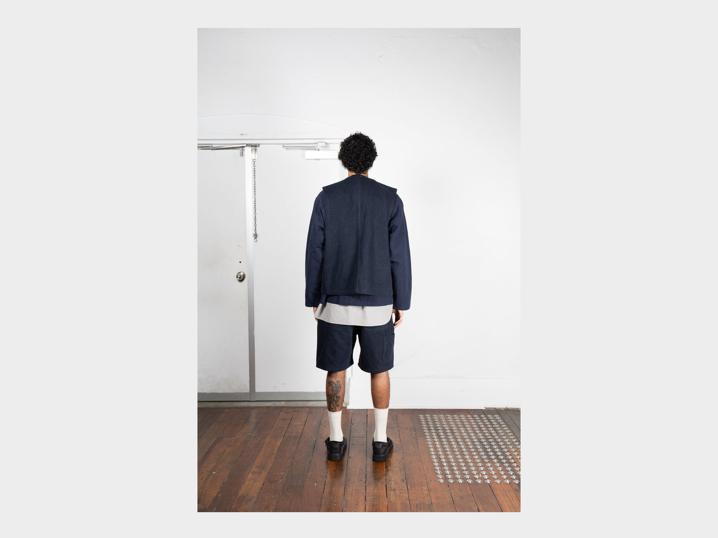 R20J5 "Jebok Vest" Blue Sumi Organic Denim