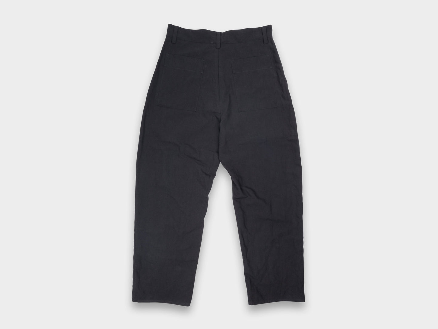 R20P4 "Wide Pants" Black Linen