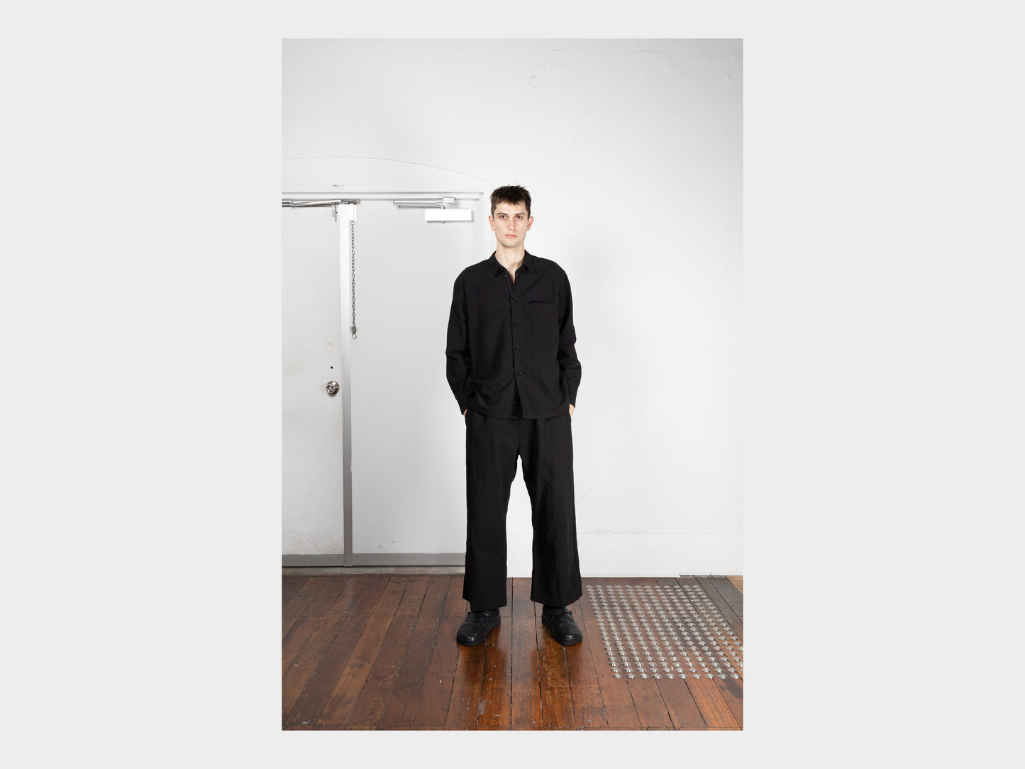 R20S1 "New Shirt-1" Black Linen