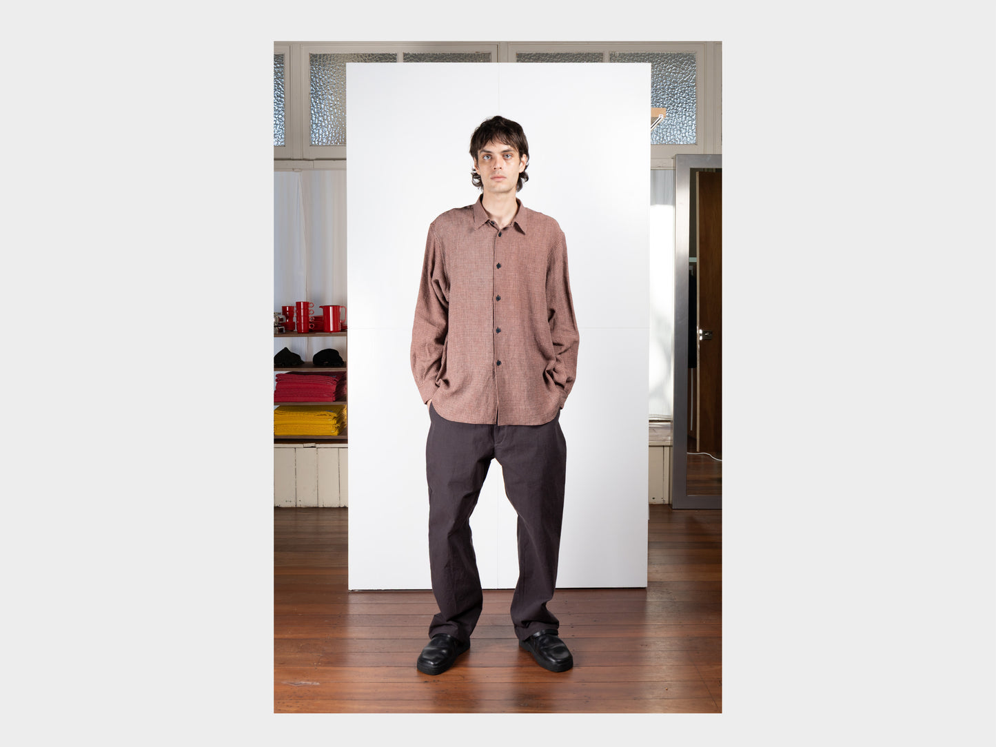 R20S8 "Weather Shirt" Bengara Gingham