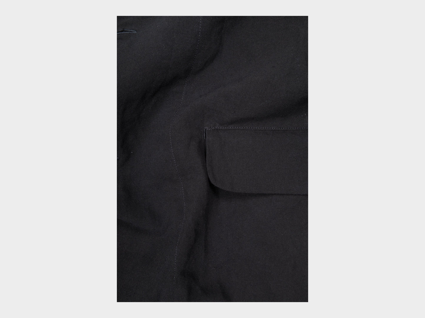 R20Y4 "Big Blazer" Black Linen