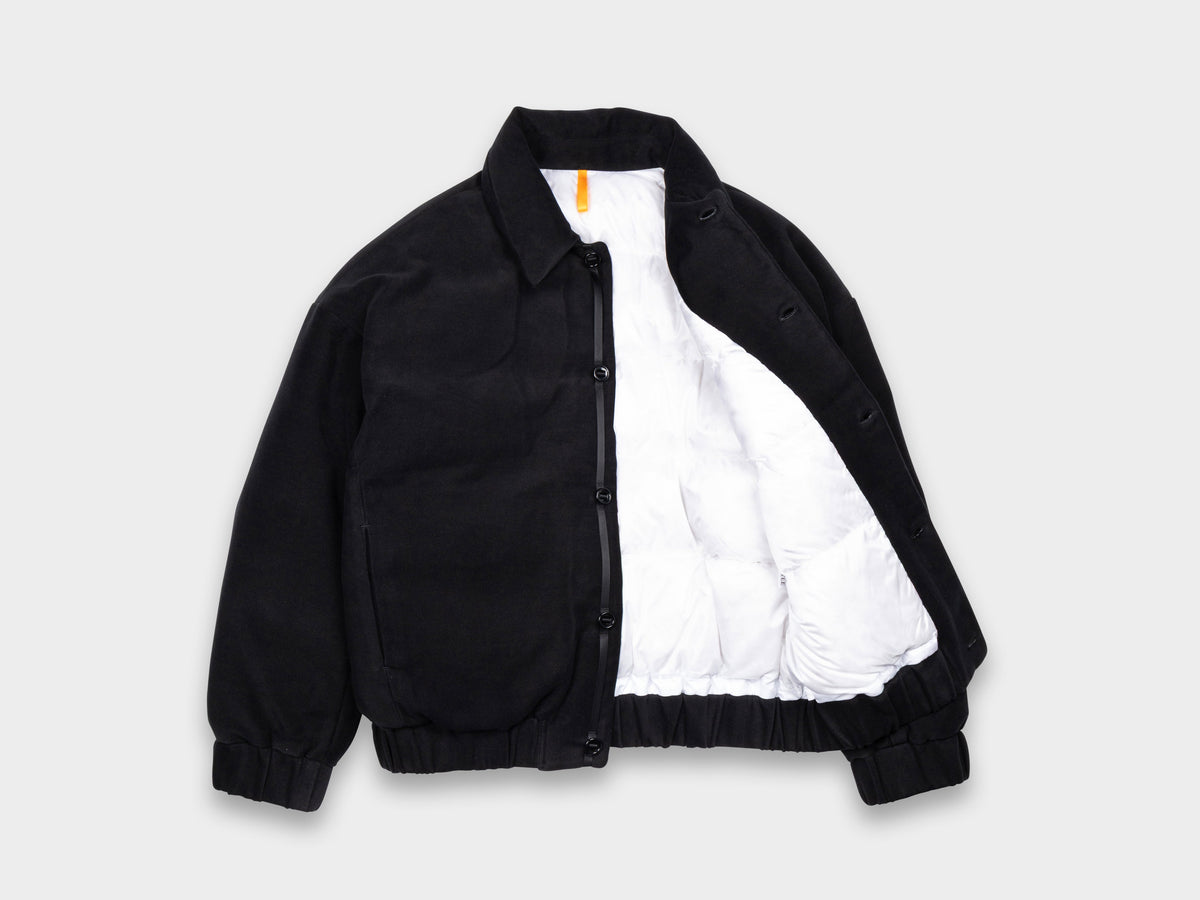 R21D3 "Down Blouson" Fluid Supima Back-Satin