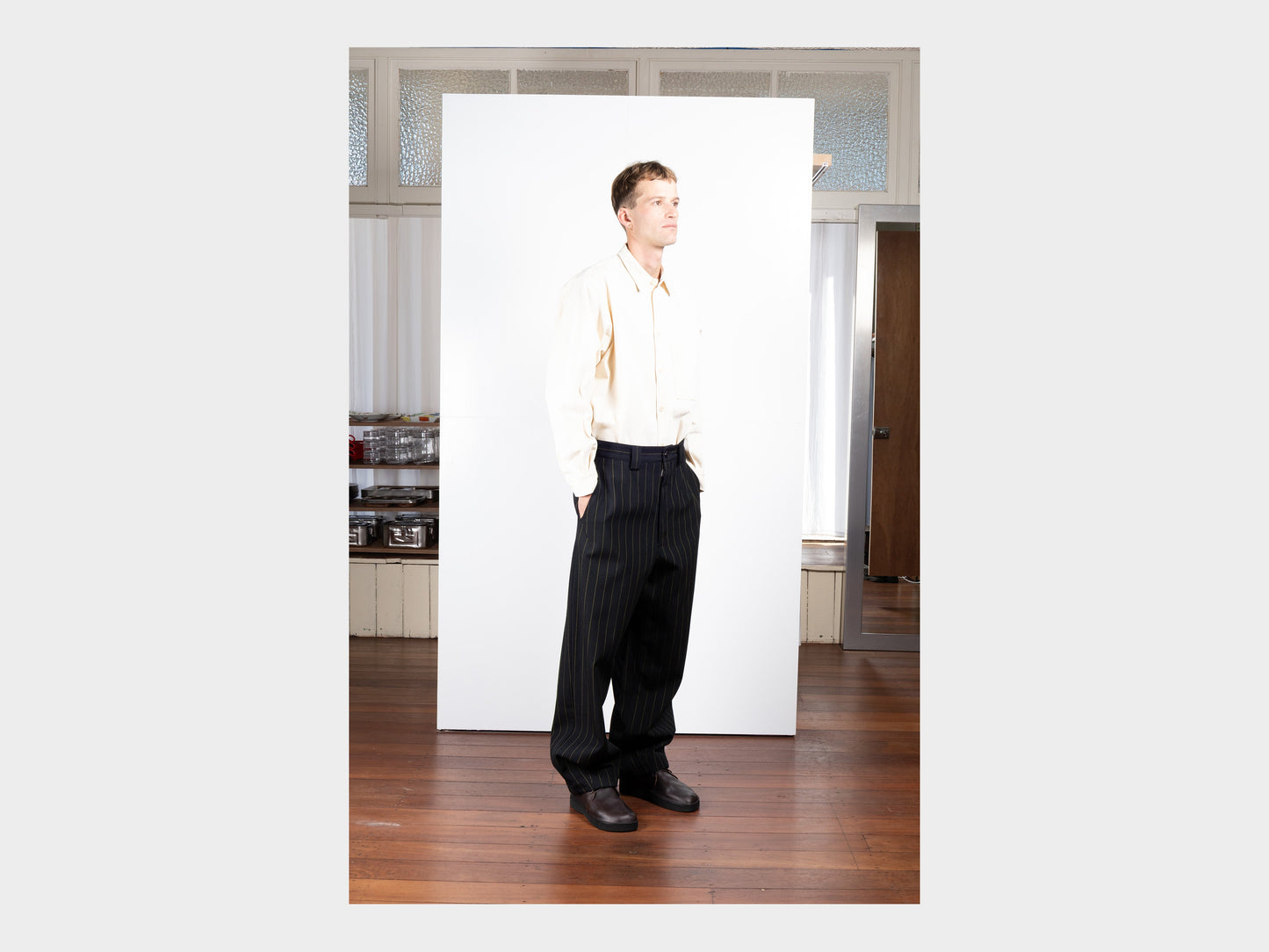 R21M6 "Service Pants" Dash Wool Gabardine