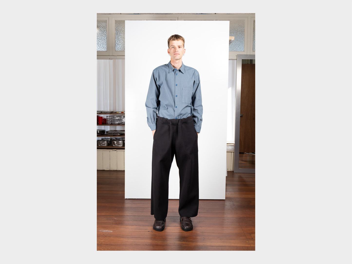 R21O5 "Solid Pants" Black Ash Nubi