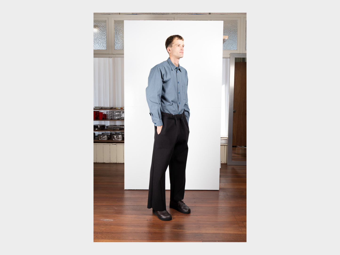 R21O5 "Solid Pants" Black Ash Nubi