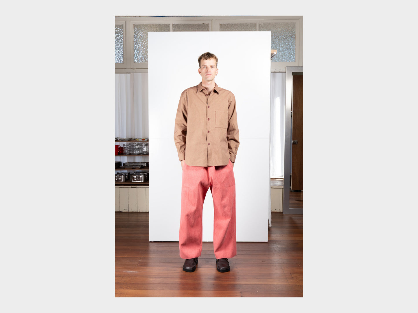 R21S8 "Weather Shirt PK" Brick Oxford