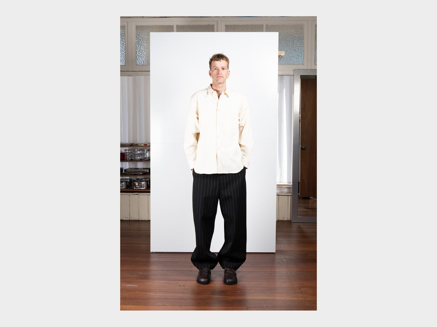 R21M6 "Service Pants" Dash Wool Gabardine