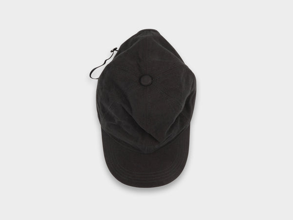 SPC1 "Shallow Cap" Roll–dyed Black Linen
