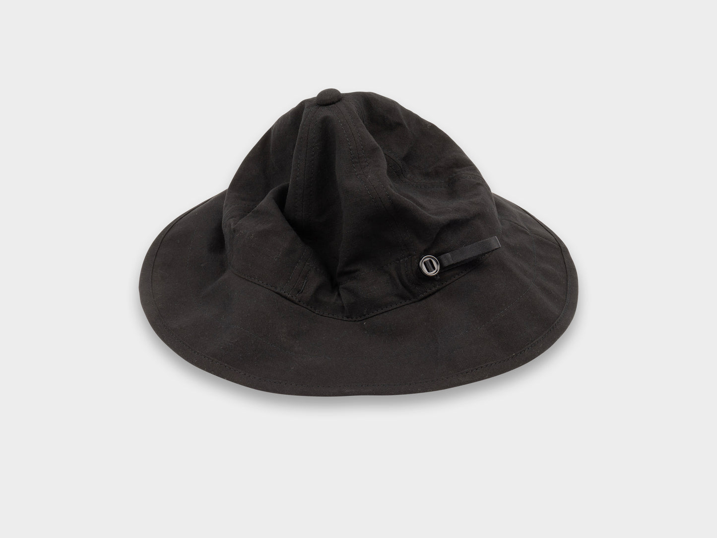 SPC2 "Wide Hat" Roll–dyed Black Linen