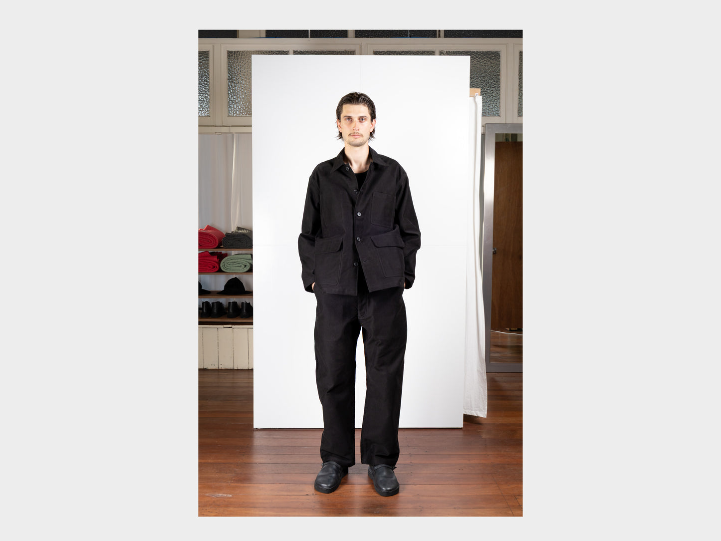 R0J6 "Jebok Pants" Black Moleskin