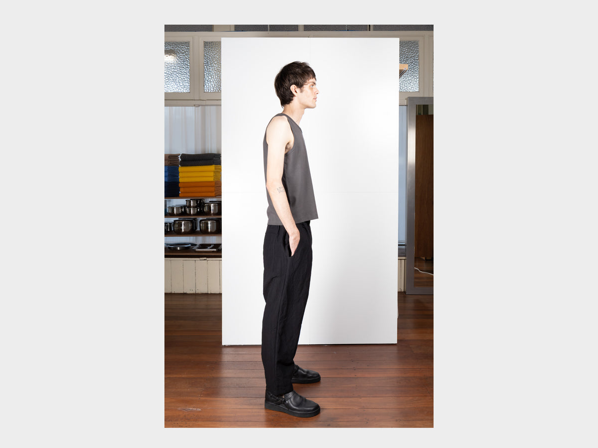 SPP6 "Easy Pants" Black Linen