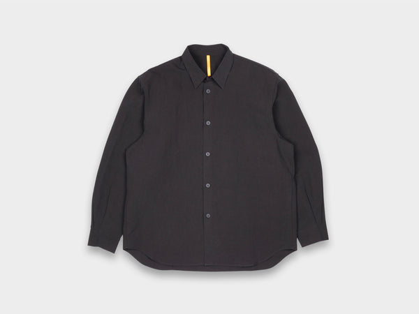 SPS8 "Weather Shirt" Roll–dyed Black Linen
