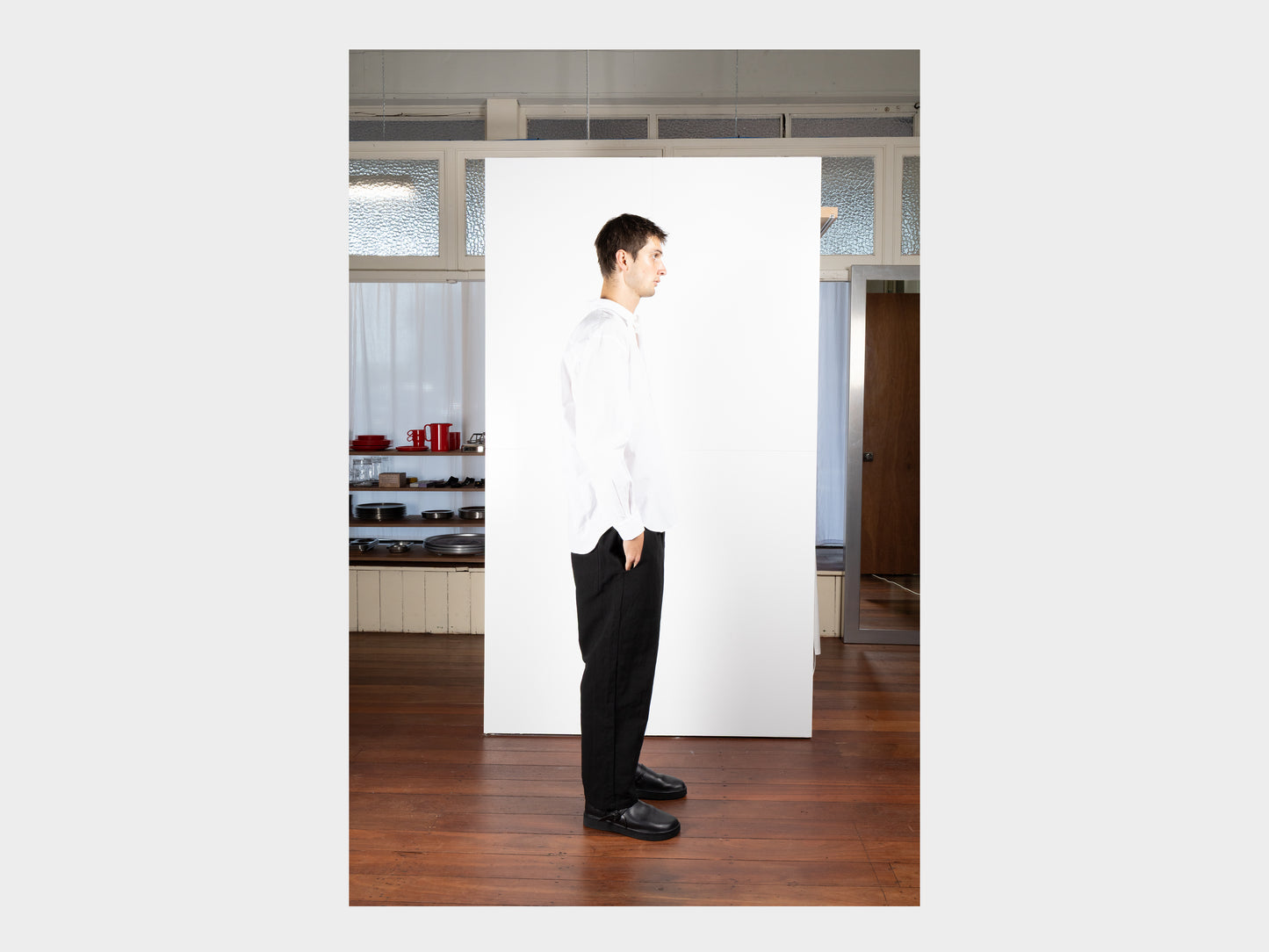 R0S8 "Weather Shirt" Double White Cordlane