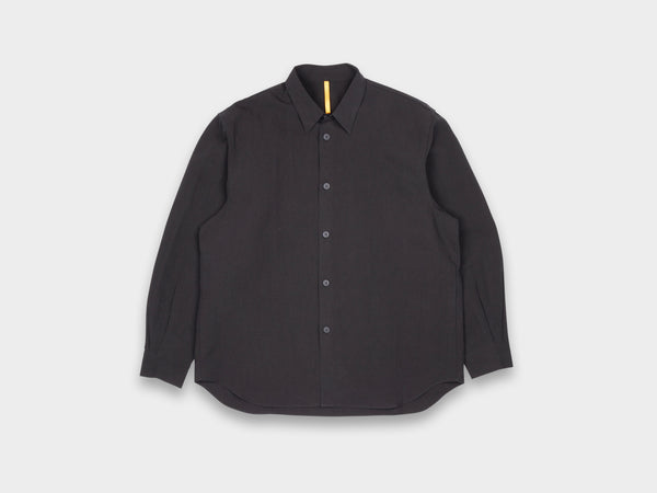 SPS8 "Weather Shirt" Roll–dyed Black Linen