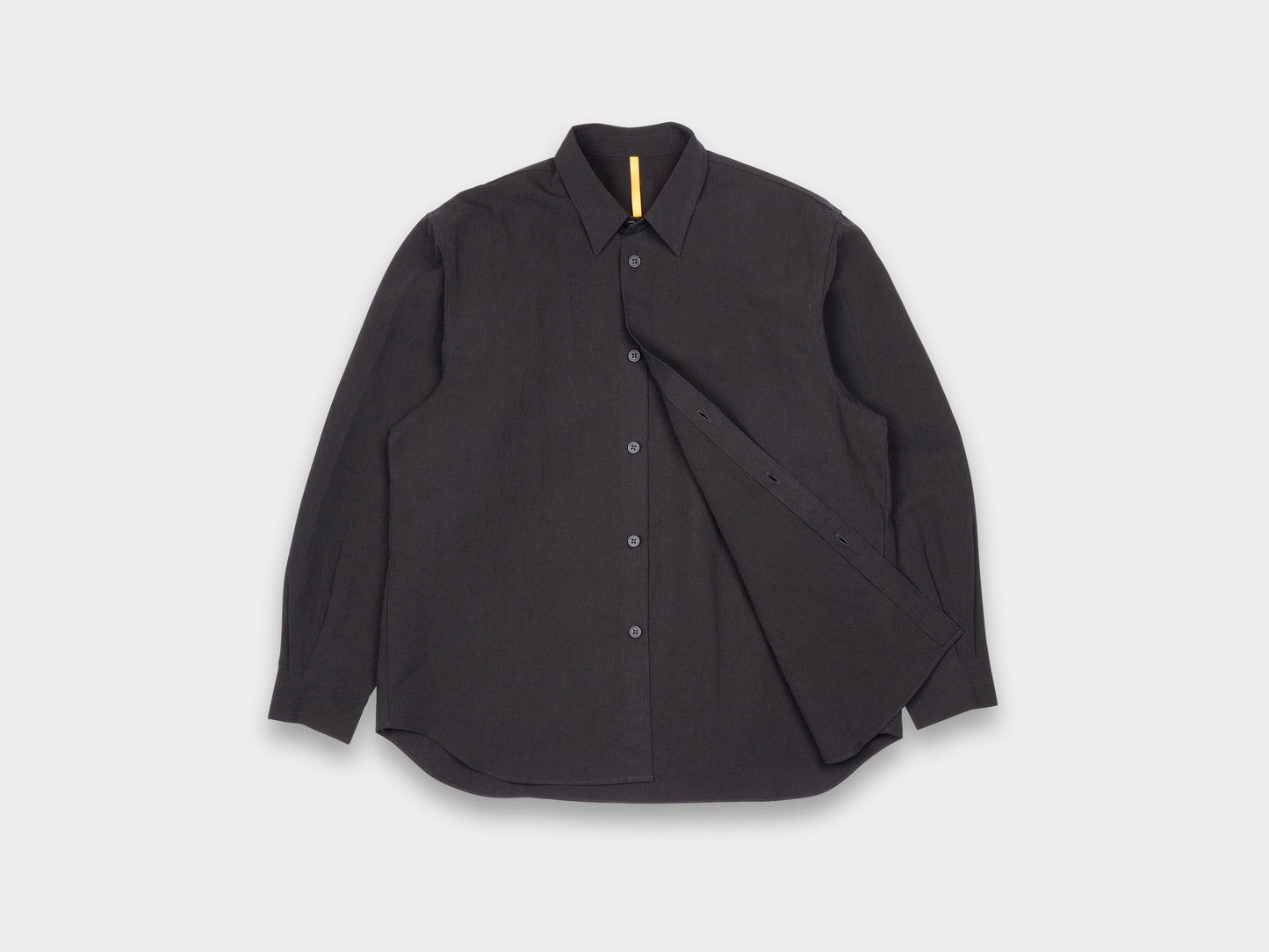 SPS8 "Weather Shirt" Roll–dyed Black Linen