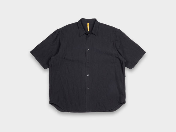 SPS9 "S/S Weather Shirt" Black Linen