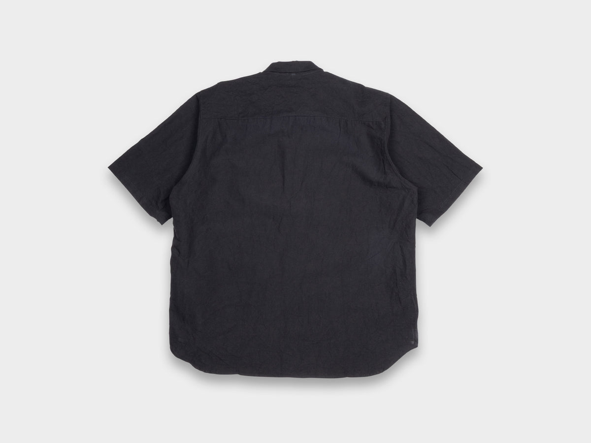 SPS9 "S/S Weather Shirt" Black Linen