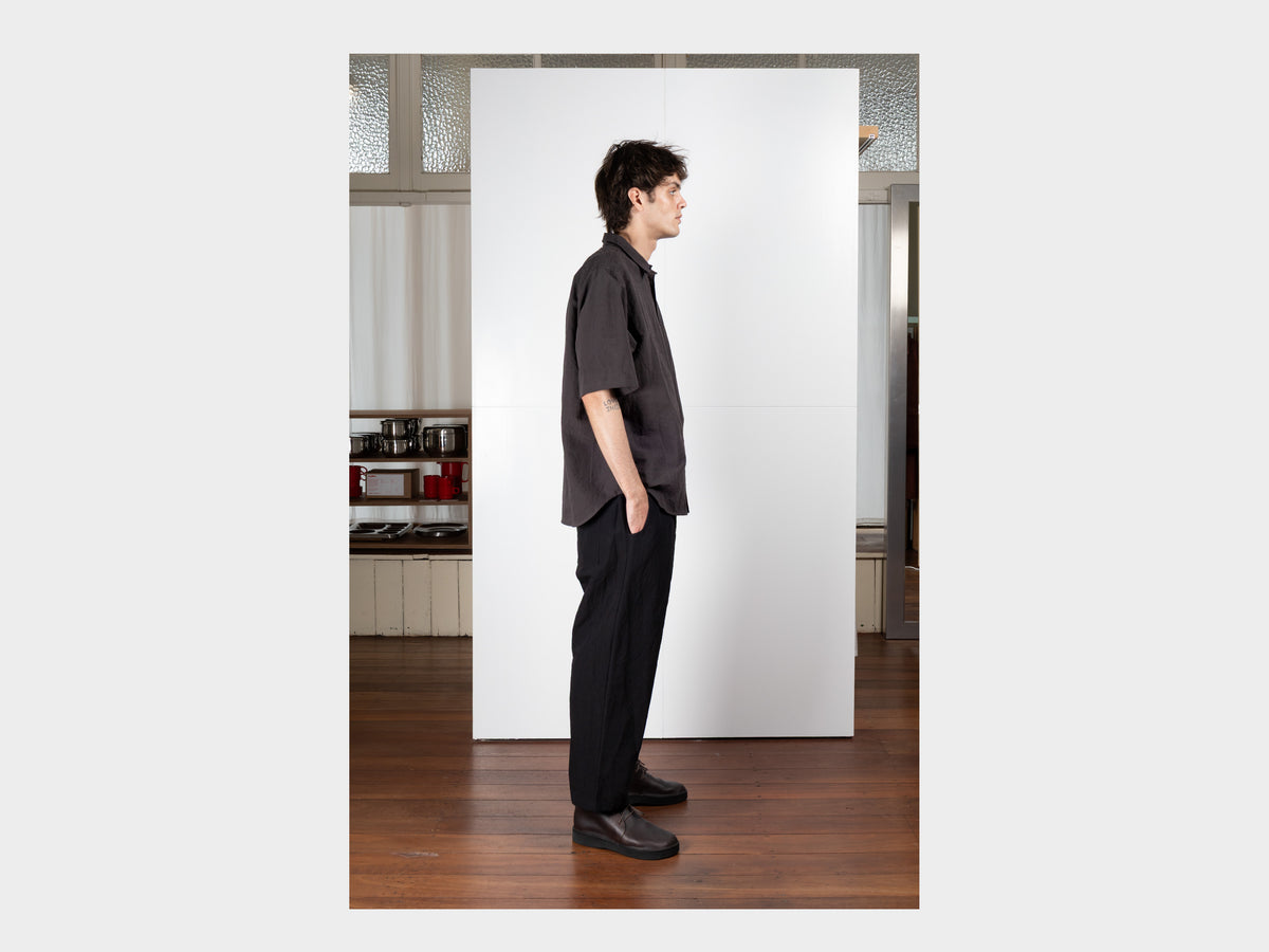 SPS9 "S/S Weather Shirt" Earth Linen