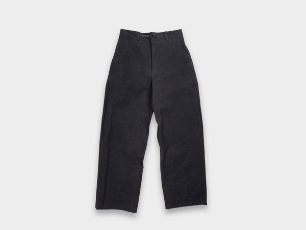 W-R0P4 "High-Wide Pants" Black Wax