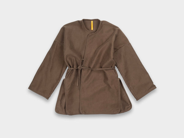 W-R19S7 "Long Cross Cardigan" Timber Moleskin