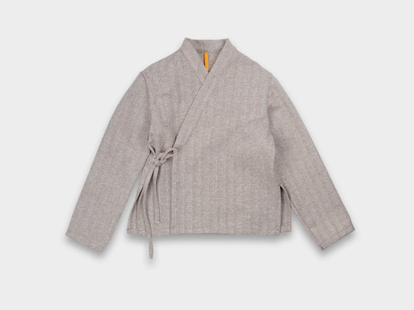 W-R19S8 "Jeogori Jacket" Gravel Herringbone