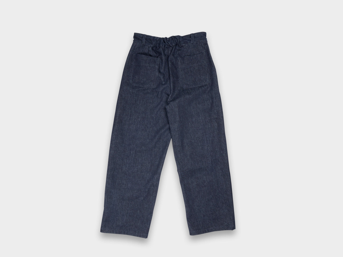 W-R20P4 "High-Wide Pants" Navy Slub Denim