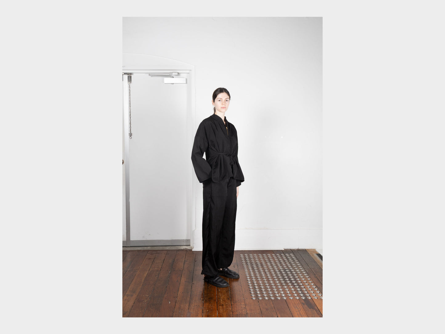 W-R20S7 "Cross Cardigan" Black School Canvas