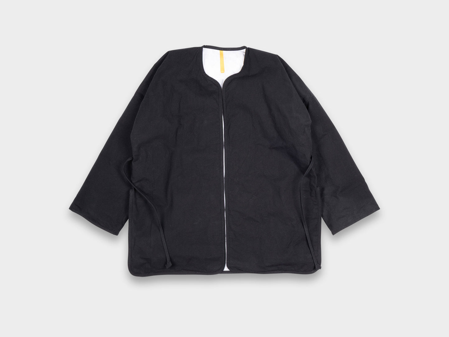 W–R21D7 "Down Cross Cardigan" Black Wax