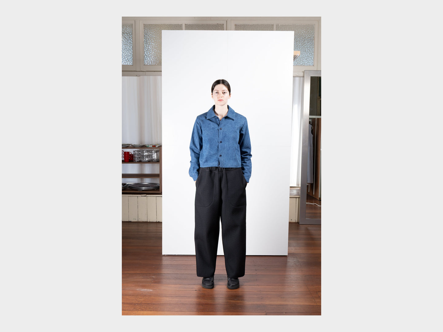 W–R21O3 "Soft Pants" Black Nubi