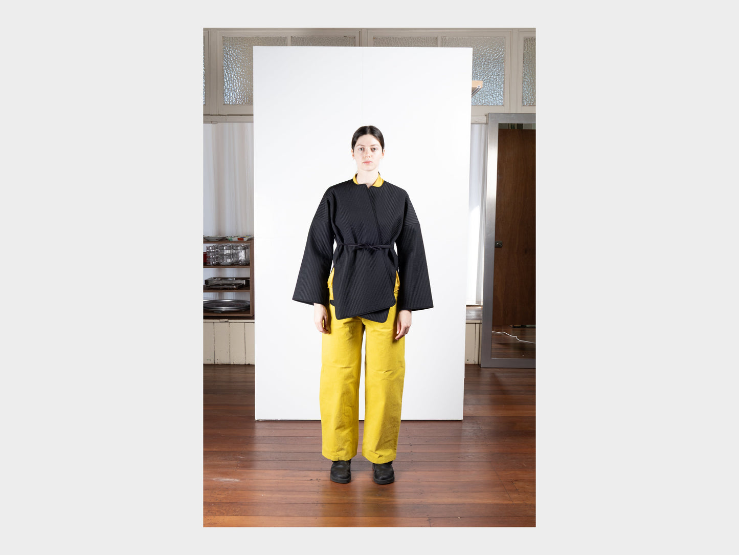 W–R21P4 "High-Wide Pants" Wattle Wax