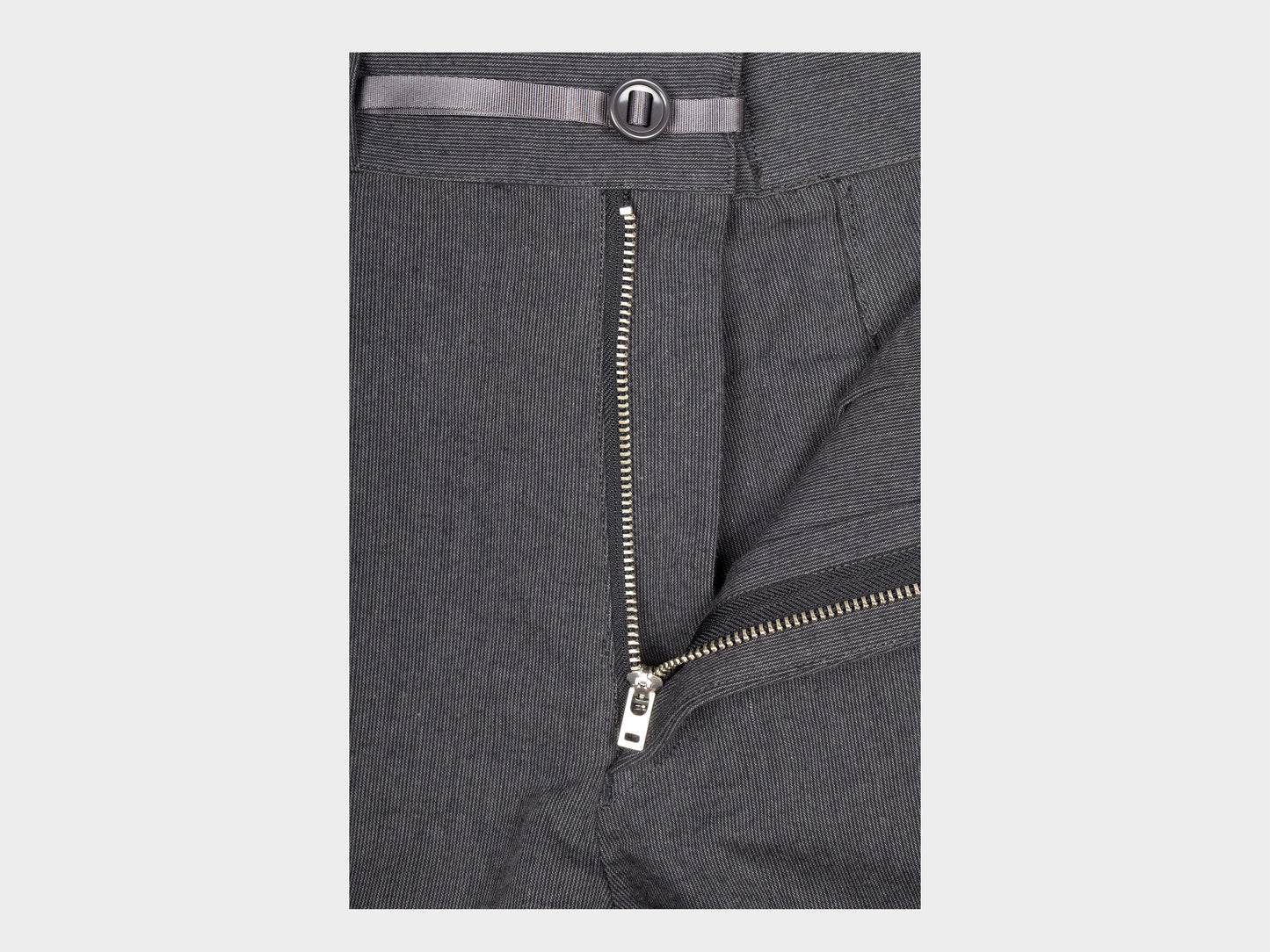 W–R21P4 "High-Wide Pants" Granite Wool