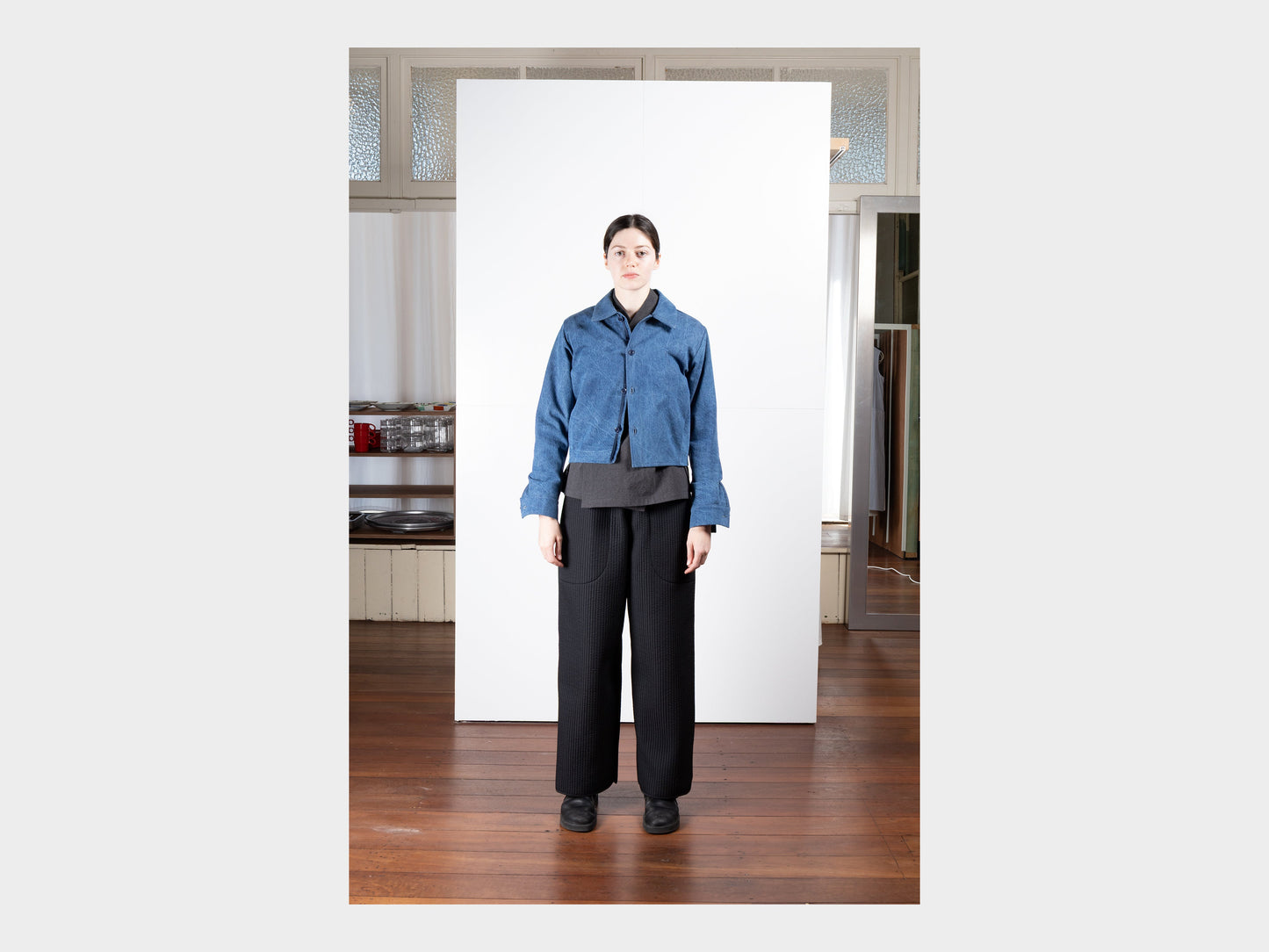W–R21S1 "Regular Shirt" Organic Stone Denim