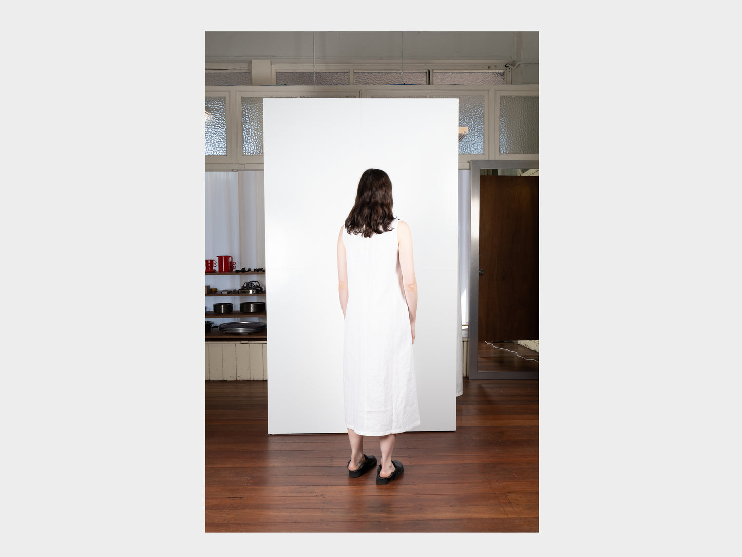 W-SPA5 "Round Dress" Shell Linen