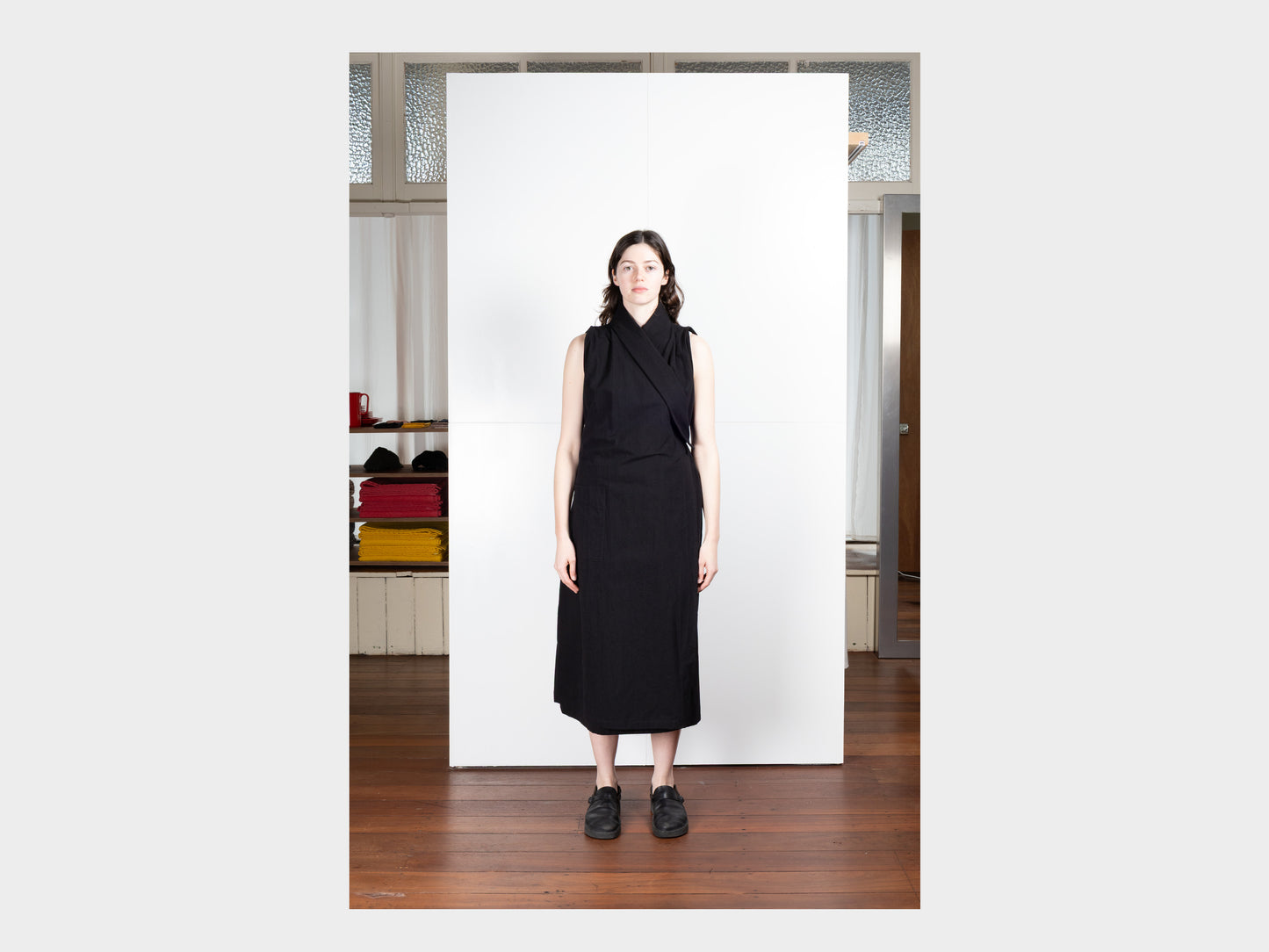 W-R0A8 "Jeogori Dress" Black Wash