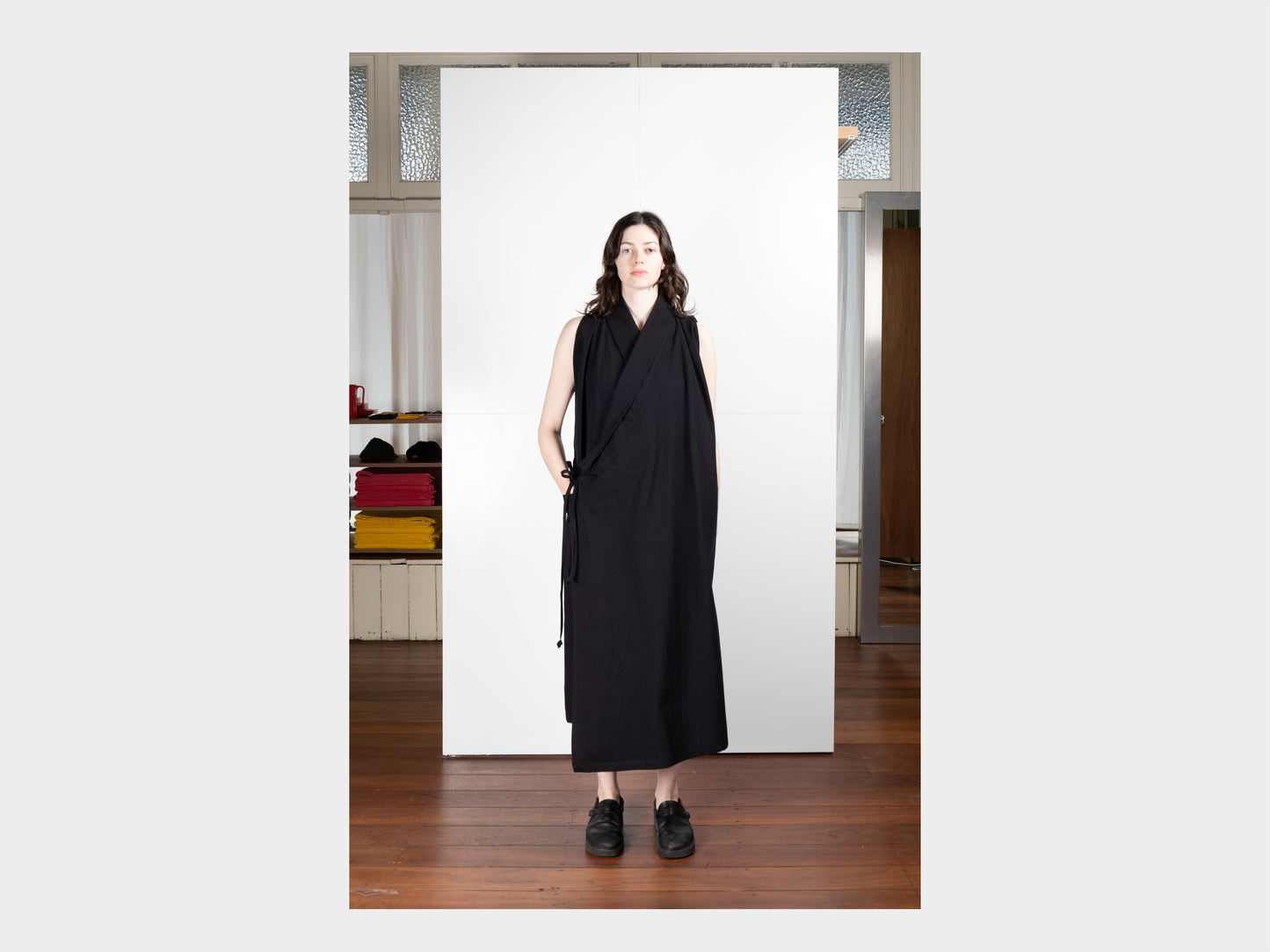 W-R0A8 "Jeogori Dress" Black Wash