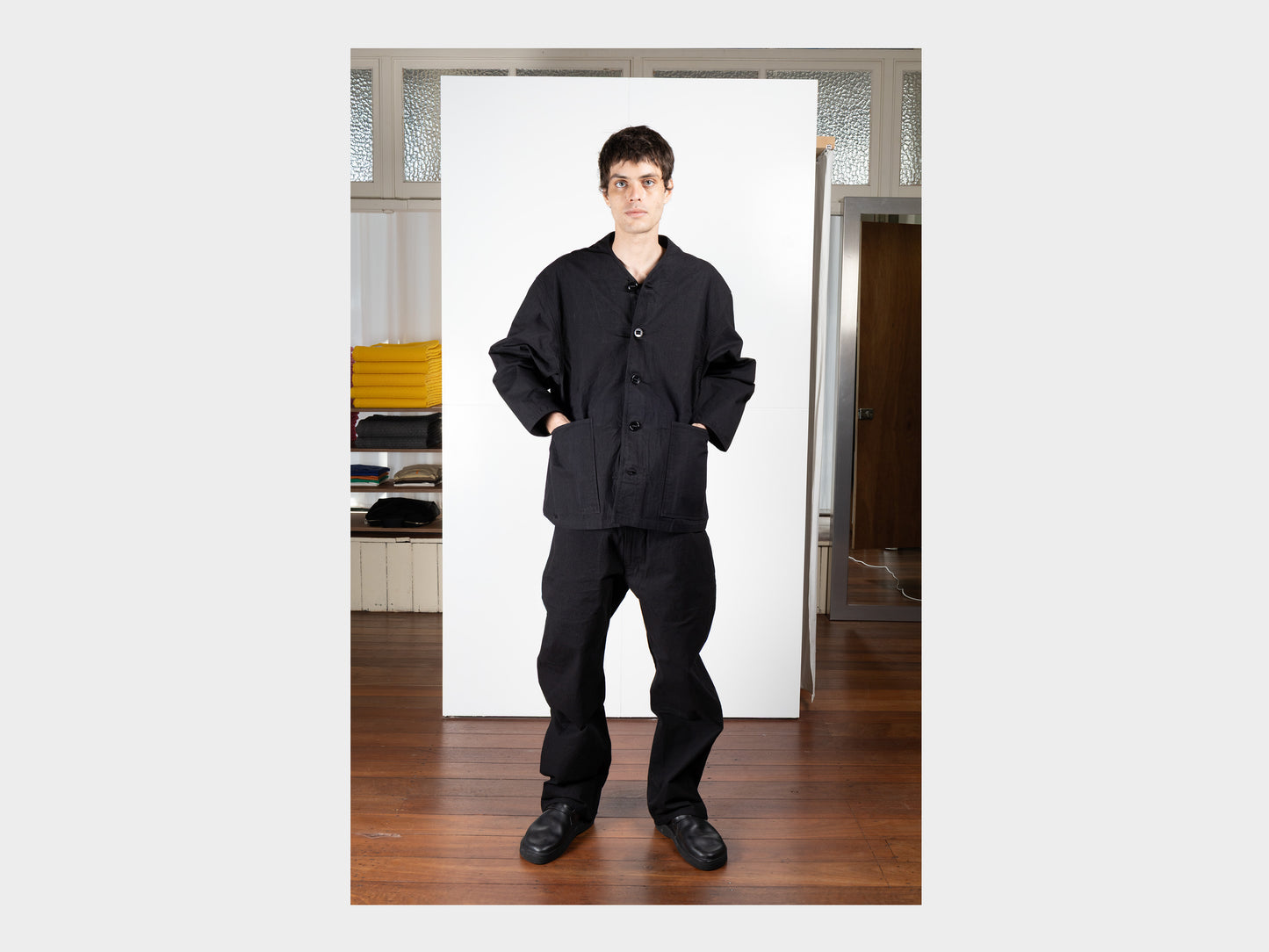 R0S3 "Summit Shirt" Black Wax